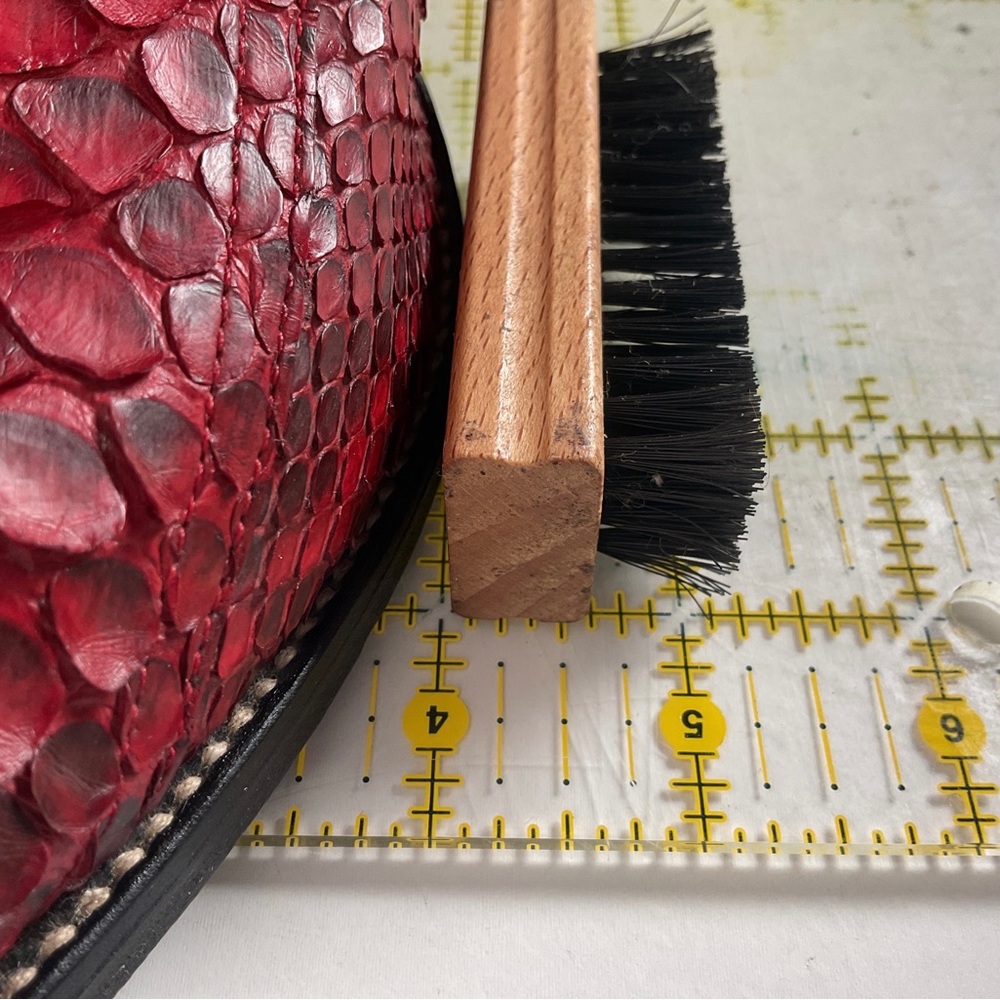 Larry Mahan Men’s Cherry Red Python Snakeskin Cow… - image 7